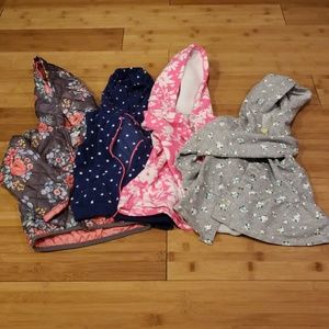 jacket, vest, hoodie, and hooded snap front swtr